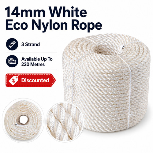 Corda nylon eco bianca - 14, 3