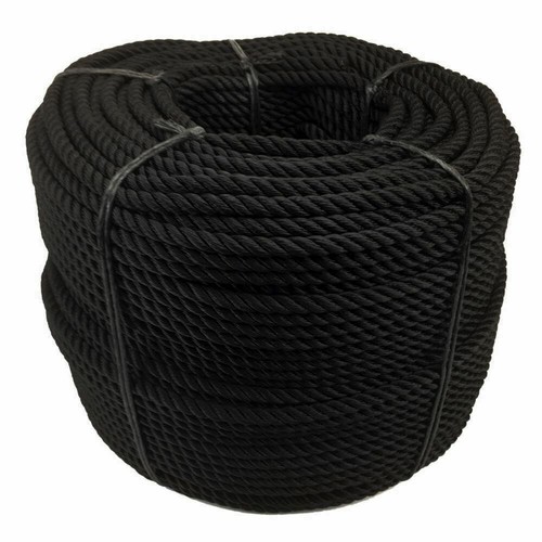 Corda nylon 12mm - 12mm, nera